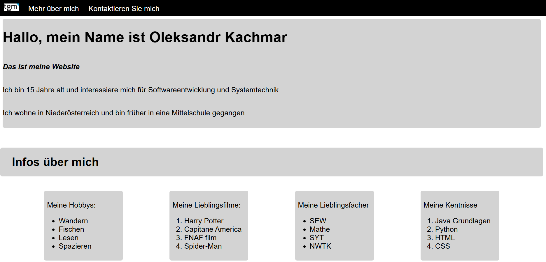 meineErsteWebsite
