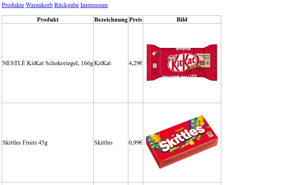 Bild Startseite hyperlinks