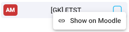 popup for "show in moodle"