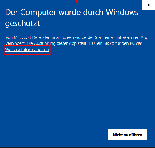 Der Computer wurde durch Windows geschützt