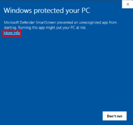 Windows protected your PC